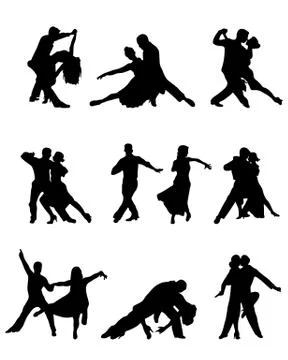 Tango players Stock Illustration