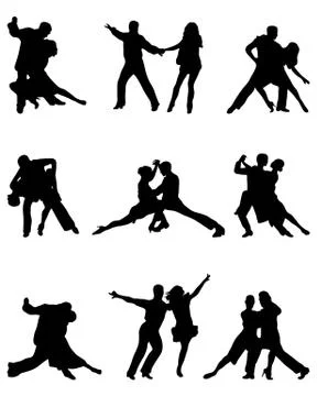 Tango players Stock Illustration