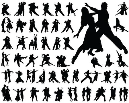 Tango players Stock Illustration