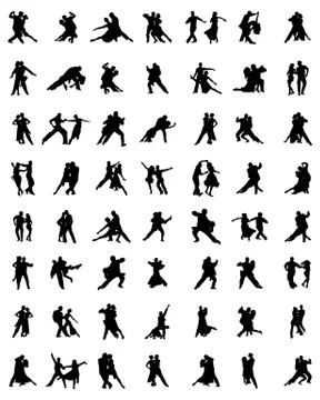 Tango players Stock Illustration