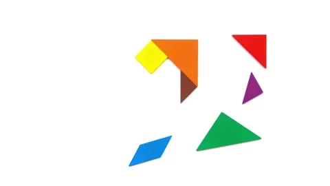 Tangram-Puzzle-Animation Stock Footage 316630747