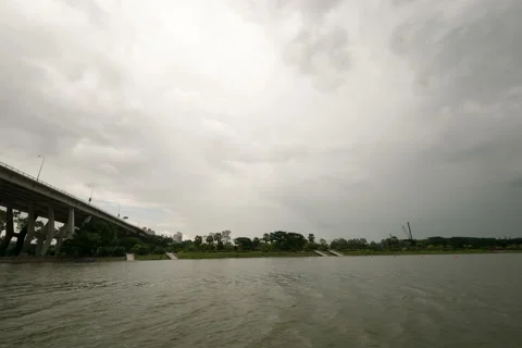 Tanjong rhu condo river hyperlapse move Stock Footage 162947022