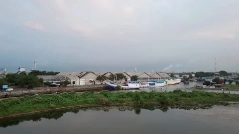 Tanjung Tembaga harbour Stock Footage 131153396