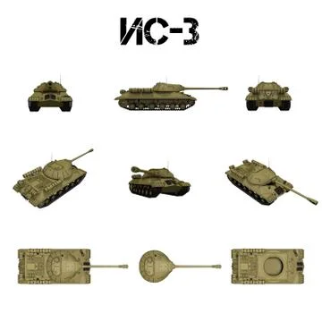 Tank 3D Stock Illustration