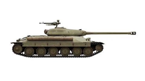 Tank 3D is6 3d render Stock Illustration