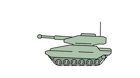 Tank animation Vídeo Stock 342691718