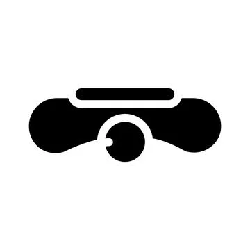 Tank banger glyph icon vector illustration Stock Illustration