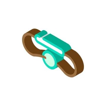 Tank banger isometric icon vector illustration Stock Illustration