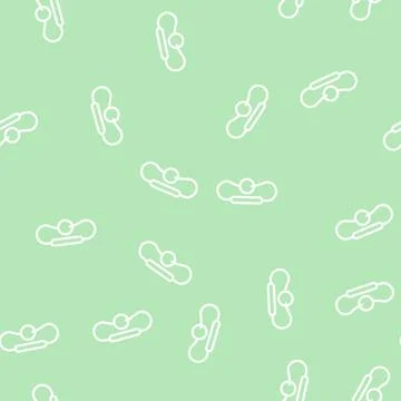 Tank banger line vector seamless pattern Stock Illustration