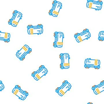 Tank carriage vector seamless pattern イラスト素材