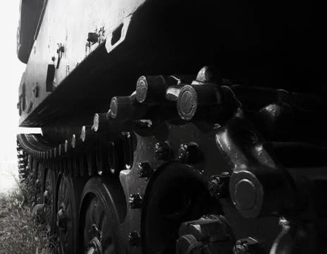 Tank caterpillar. Stock Photos