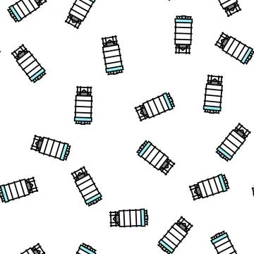 Tank for coal storage vector seamless pattern Stock Illustration