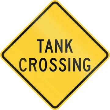 Tank Crossing Stock Illustration