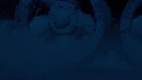 Tank Drives Over Mine And It Explodes At Night Stock Footage 314020121