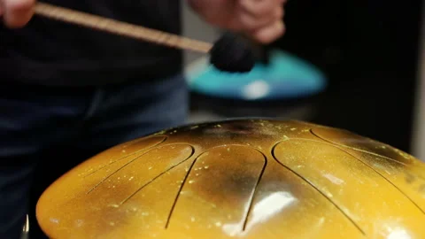 The tank is drumming close-up. Stock Footage 163367059