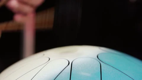 The tank is drumming close-up. Stock Footage 164042673