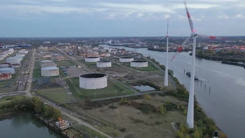 Tank farm Stock Footage 136196286
