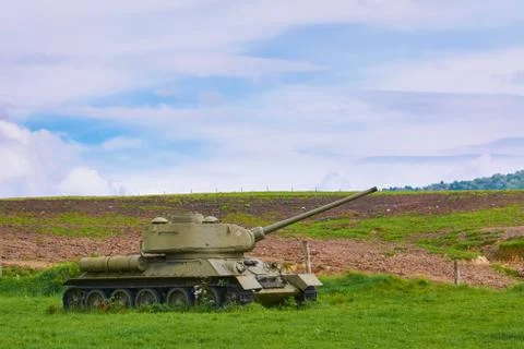 Tank on the Field Stock Photos