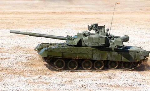 Tank on a field Stock Photos