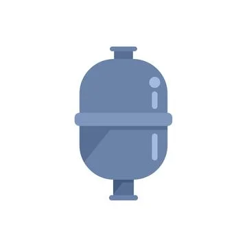 Tank filter icon flat vector. Beach pool Stock Illustration