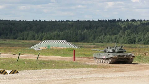 The tank fires Stock Footage 94720880