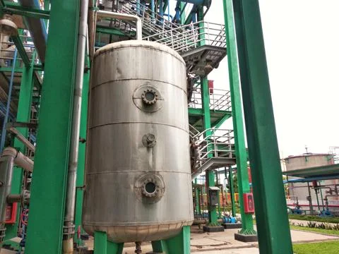 Tank for hot liquid Stock Photos