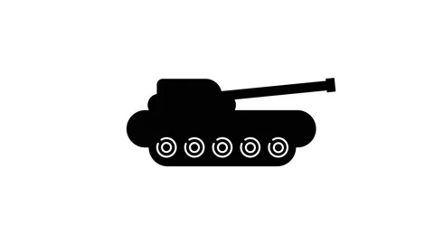 Tank icon animation. Stock Footage 171542588