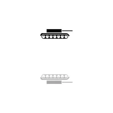 Tank icon flat Stock Illustration