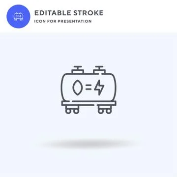 Tank icon vector, filled flat sign, solid pictogram isolated on white, logo イラスト素材