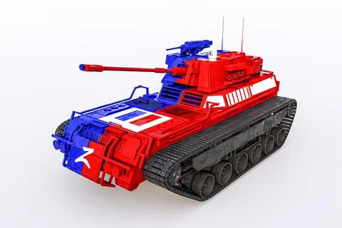 Tank isolated on white background Stock Illustration