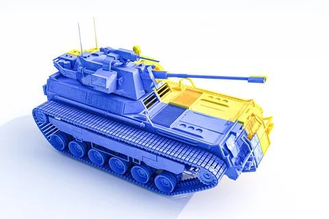 Tank isolated on white background Stock Illustration