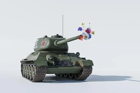 Tank isolated on white background Stock Illustration