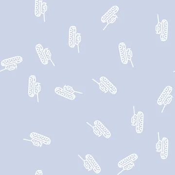 Tank machine line seamless pattern Stock Illustration