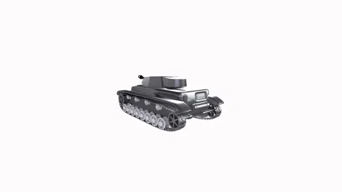 Tank model showcasing unique design and details in a studio setting Stock-Footage 292682916