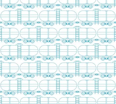 Tank Railway carriage pattern seamless. carriage gas background Stockillustratie