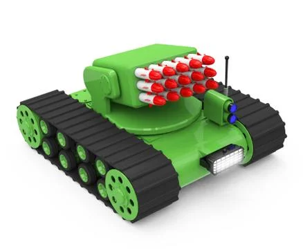 Tank with rockets Stock Illustration