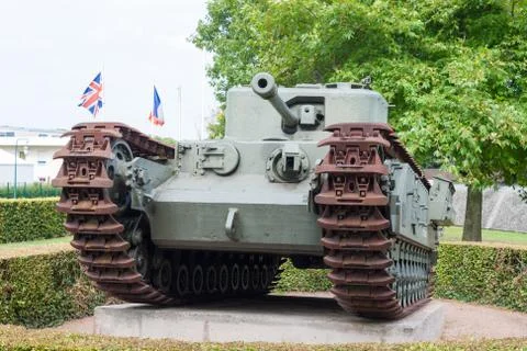 Tank from the Second World War in Normandy Stock Photos