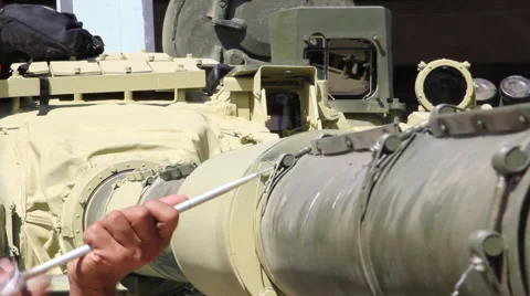 Tank on service 3 Stock Footage 53025358