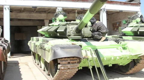 Tank on service Video stock 53025719