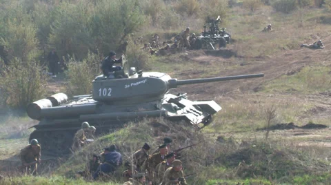 Tank Т-34 Stock Footage