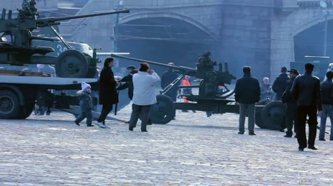 Tank T-34 on Red Square Stock-Footage 918238