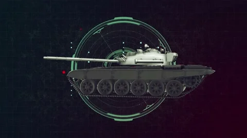 Tank T 72 Grid Stock-Footage 146729182