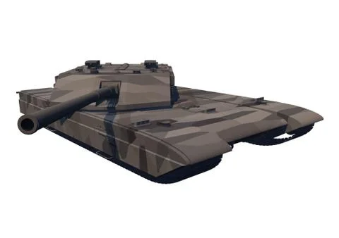 Tank T2 (white background) Stock Illustration