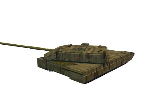 Tank T2 (white background) Stock Illustration