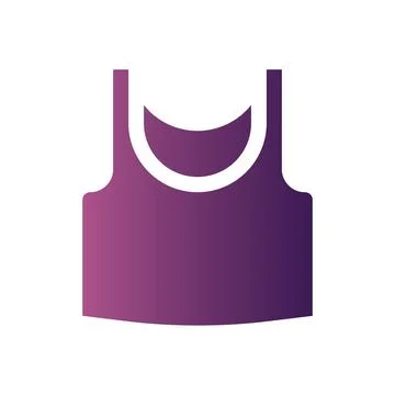 Tank top Flat Gradient icon Stock Illustration