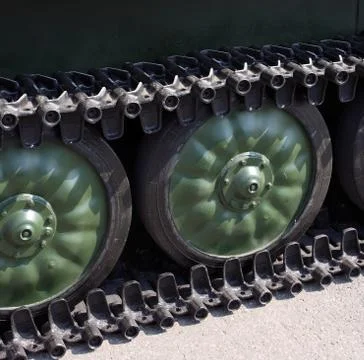 Tank track Foto stock