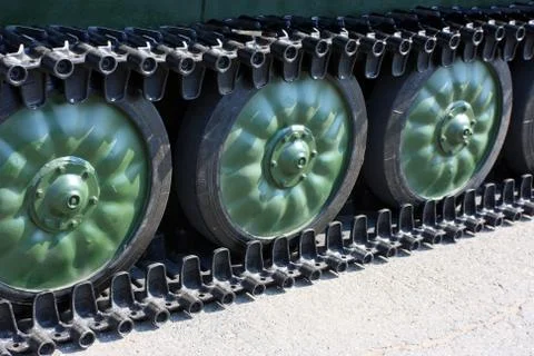 Tank track Stock-Fotos