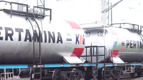 Tank train Video stock 297419603