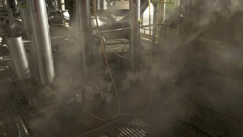 Tank view between a cloud of smoke Stock Footage 73898054