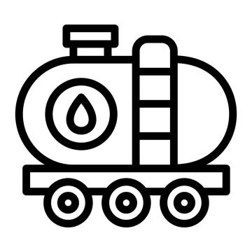 Tank wagon Vector Icon Design Illustration Stock Illustration